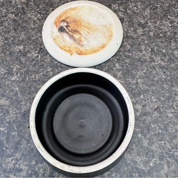 Brown & Cream & Black Trinket Box • Collectible • Sugar or Candy Dish • VTG • - Picture 3 of 7